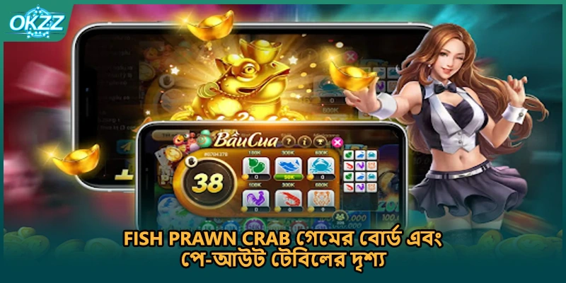 [Fish Prawn Crab গেমের বোর্ড এবং পে-আউট টেবিলের দৃশ্য]